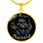 Beastmode' Luxury Circle Pendant Necklace (Engrave Option) *Excellent Gift*