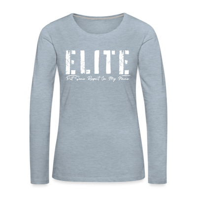 Women's Premium Long Sleeve T-Shirt - heather ice blue