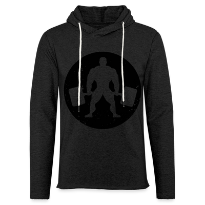 Unisex Lightweight Terry Hoodie - charcoal grey