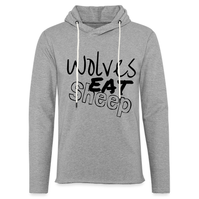 Unisex Lightweight Terry Hoodie - heather gray