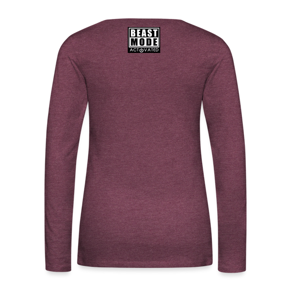 Women's Premium Long Sleeve T-Shirt - heather burgundy