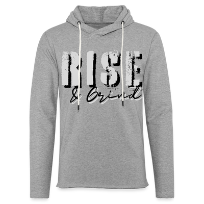 Unisex Lightweight Terry Hoodie - heather gray