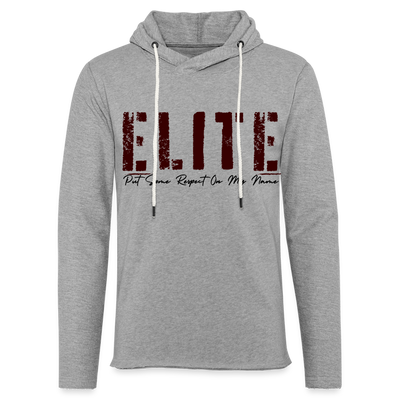 Unisex Lightweight Terry Hoodie - heather gray