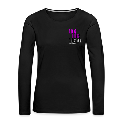 Women's Premium Long Sleeve T-Shirt - black