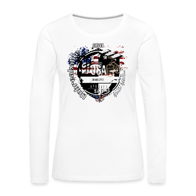 Women's Premium Long Sleeve T-Shirt - white