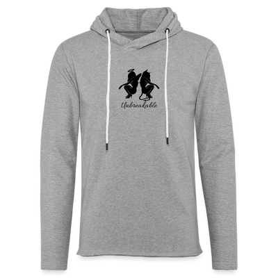 Unisex Lightweight Terry Hoodie - heather gray