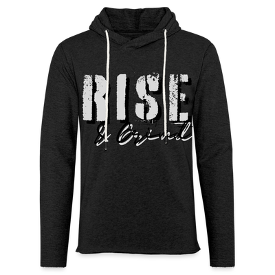 Unisex Lightweight Terry Hoodie - charcoal grey