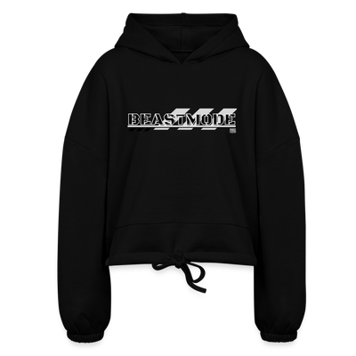 Women’s Cropped Hoodie - black