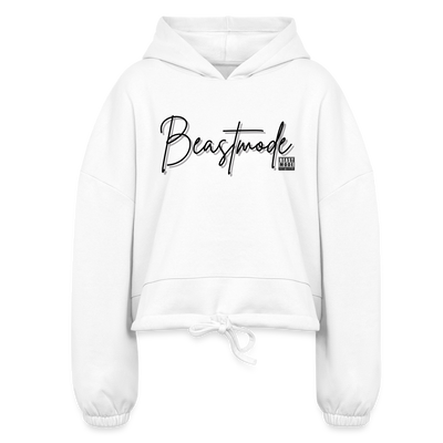 Women’s Cropped Hoodie - white