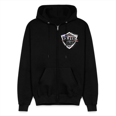 Champion Unisex Full Zip Hoodie - black