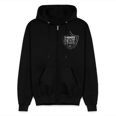 Champion Unisex Full Zip Hoodie - black