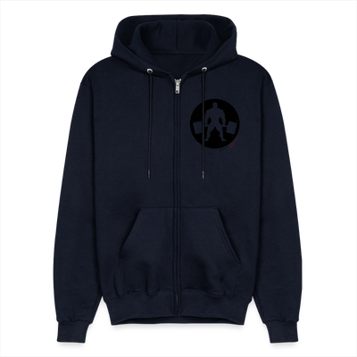 Champion Unisex Full Zip Hoodie - navy