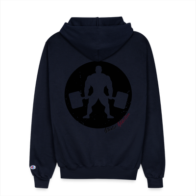 Champion Unisex Full Zip Hoodie - navy