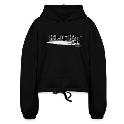 Women’s Cropped Hoodie - black