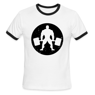 Men's Ringer T-Shirt - white/black