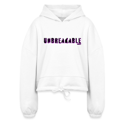 Women’s Cropped Hoodie - white