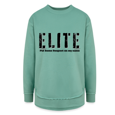 Women's Weekend Tunic Fleece Sweatshirt - saltwater