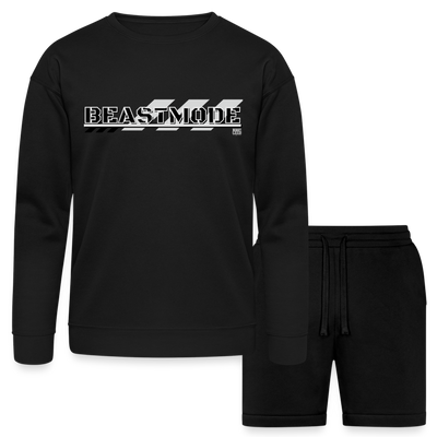 Bella + Canvas Unisex Sweatshirt & Short Set - black