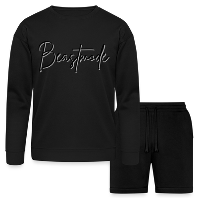 Bella + Canvas Unisex Sweatshirt & Short Set - black