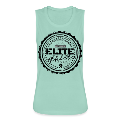 Women's Flowy Muscle Tank by Bella - dusty mint blue