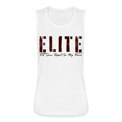 Women's Flowy Muscle Tank by Bella - white