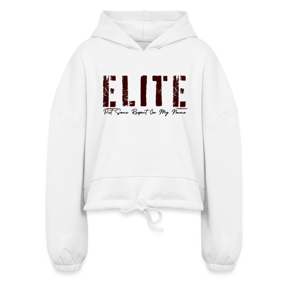 Women’s Cropped Hoodie - white