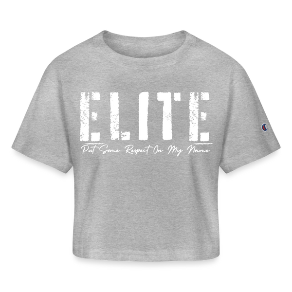 Champion Women’s Cropped T-Shirt - heather gray