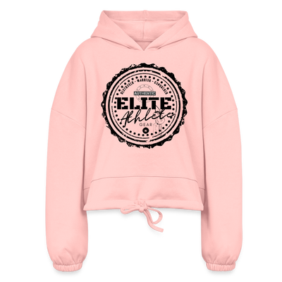 Women’s Cropped Hoodie - light pink