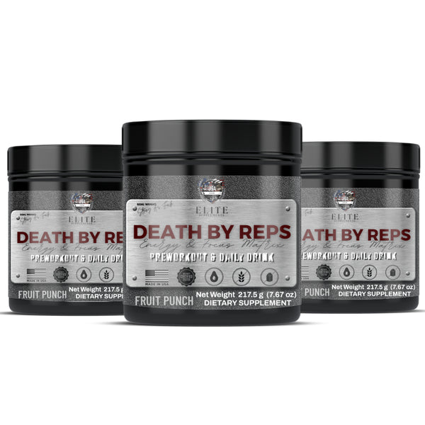 'DEATH BY REPS' Pre-WorkouT & DAILY DRINK