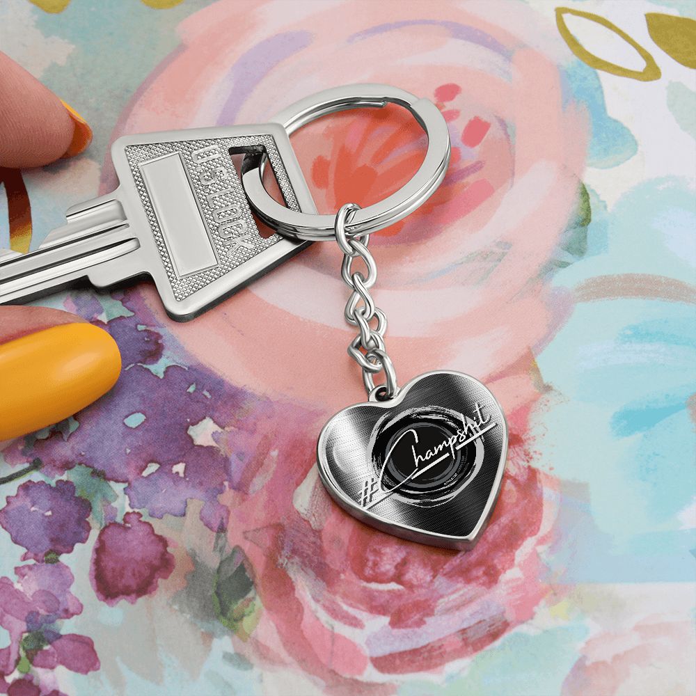 '#ChampShit' Heart Keychain **Excellent Gift Idea**