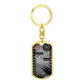 Military Dog Tag Swivel KeyChain **Engrave Option**