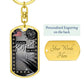 Military Dog Tag Swivel KeyChain **Engrave Option**