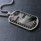 Military Dog Tag Necklace **Engrave Option**