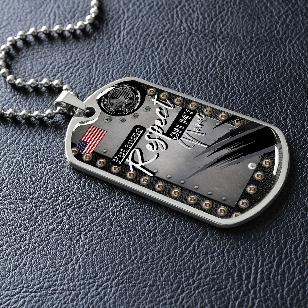 Military Dog Tag Necklace **Engrave Option**