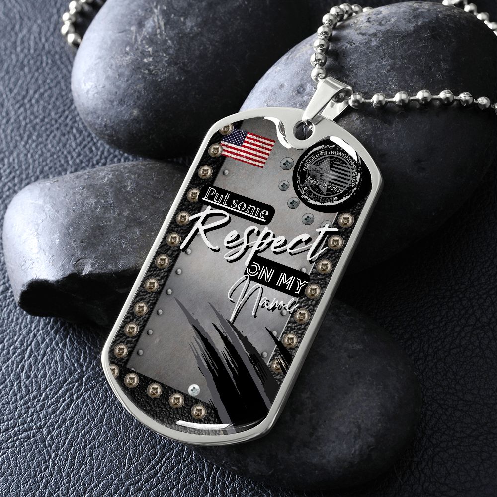 Military Dog Tag Necklace **Engrave Option**