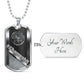 Military Dog Tag Necklace **Engrave Option**