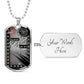 Military Dog Tag Necklace **Engrave Option**