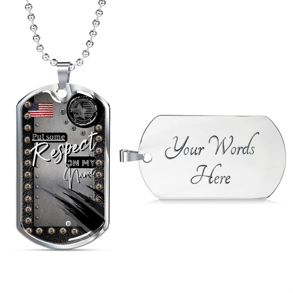 Military Dog Tag Necklace **Engrave Option**