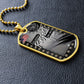 Military Dog Tag Necklace **Engrave Option**