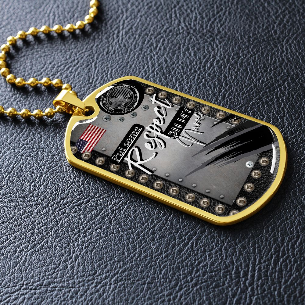 Military Dog Tag Necklace **Engrave Option**