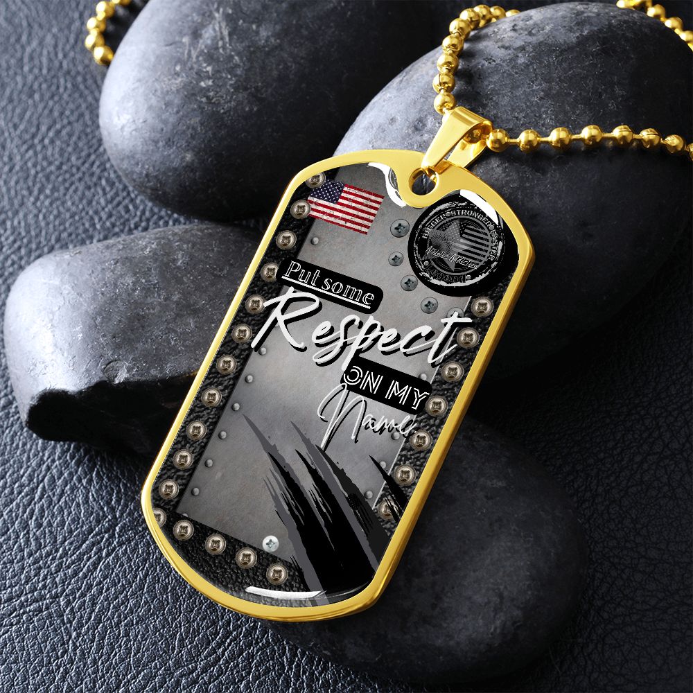 Military Dog Tag Necklace **Engrave Option**