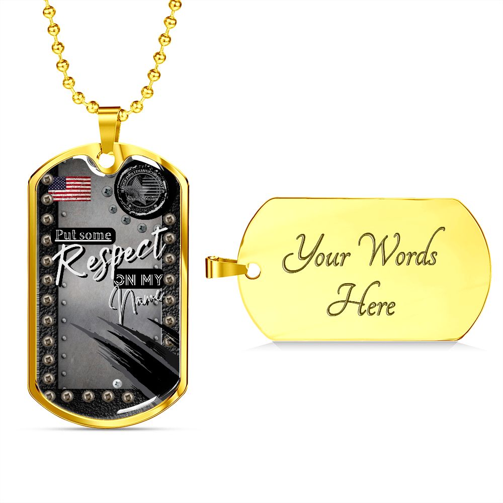Military Dog Tag Necklace **Engrave Option**