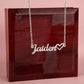 Name Necklace With Heart